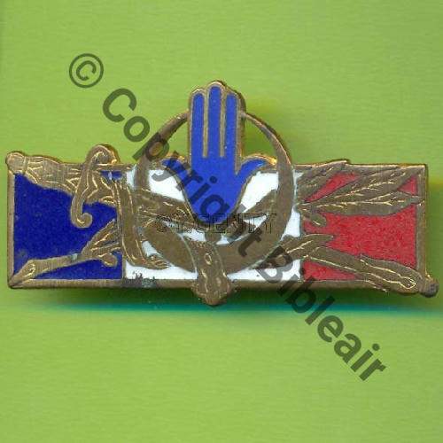 G1314 Forces Françaises AFN G1314  DrP Dep 2Anneaux Dos lisse irreg 3Eur11.06